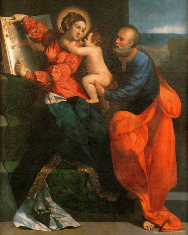 Dosso Dossi, Sacra famiglia (1528 circa), olio su tela. Roma, Pinacoteca Capitolina